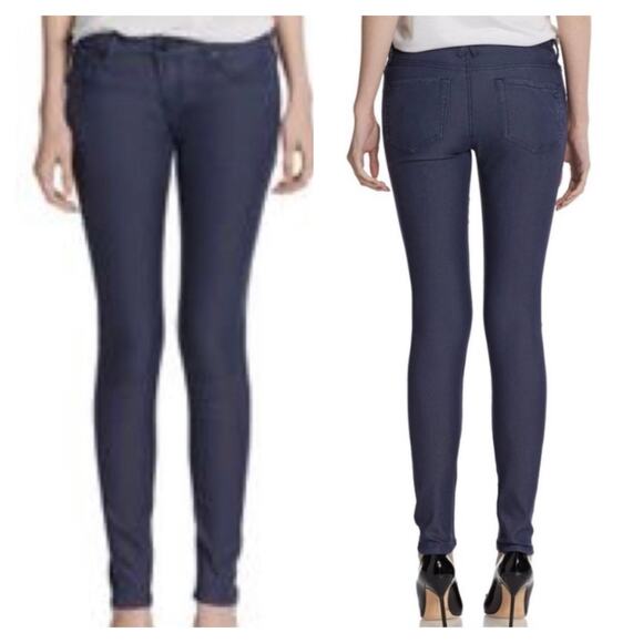 NWT David Kahn Mickayla Skinny Leg Pants Womens Size 27 Blue Jeggings - Picture 1 of 9